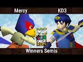 PARTIAL SSC 2023 Top 8 Mercy Falco Vs KD3 Marth Smash Remix SSB64