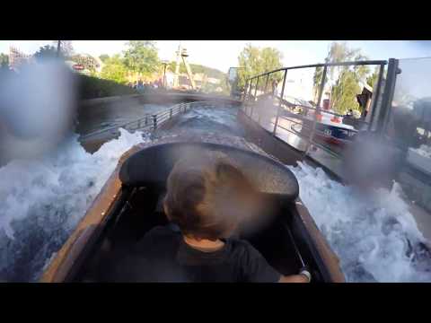 FlumeRide in 4K @ Liseberg Gothenburg | Water ride - waterfalls