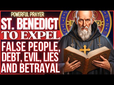 STRONG SAINT BENEDICT PRAYER TO EXPEL LIES, FALSE PEOPLE, JEALOUSY AND BETRAYAL✨🙏