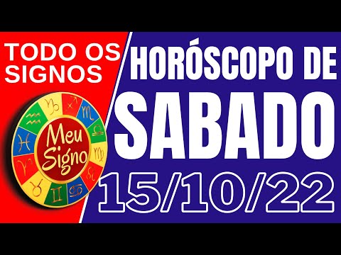 #meusigno HORÓSCOPO DE HOJE / SABADO DIA 15/10/2022 - Todos os Signos