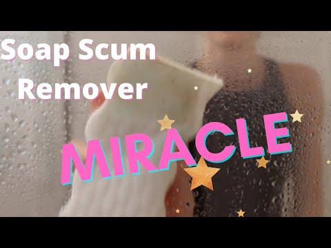 HOW TO CLEAN SOAP SCUM OFF SHOWER GLASS | SHOWER DOORS | TIPS & HACKS | NONTOXIC
