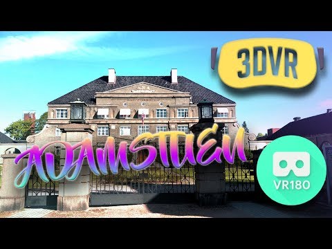 [3D VR 180] A walk though the garden at Adamstuen, Oslo [5.7K]
