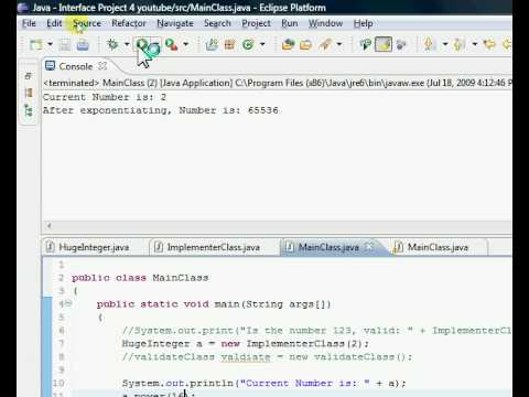 Java Interface Exponentiation2 Pt 37