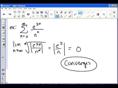 Root Test for Infinite Series