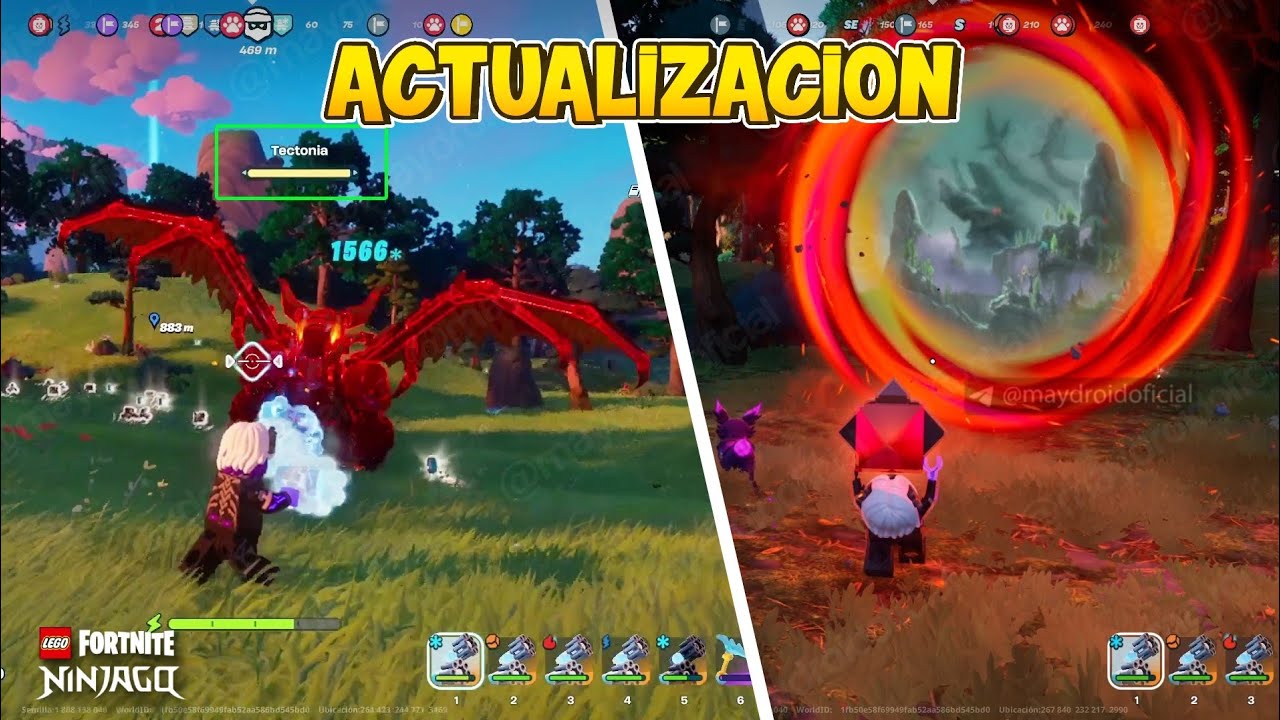 😱 ¡DRAGONES más FUERTES! Estos son los CAMBIOS SECRETOS en LEGO Fortnite Ninjago
