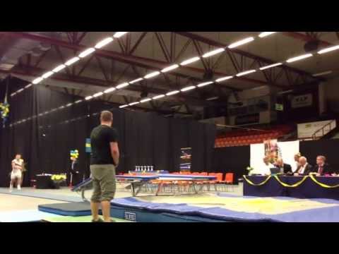 Trampolin SM guldmedaljören i DMT Jonas Nordfors finalhopp 2