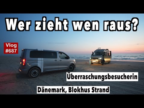 #687 PROBLEM am Strand bei Blokhus | Übernachten am Meer | Insel Mandö | Besuch in Dänemark