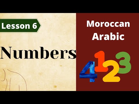 Moroccan Arabic : Lesson 6 / Numbers