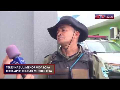 ROTA DO DIA (23.10) Menor preso no Teresina Sul apoÌs roubar motocicleta