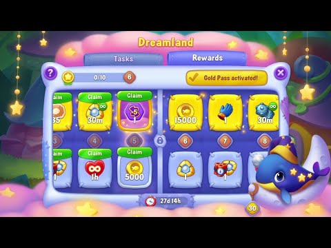 @Fishdom Win Strikes Level 6269 - 6270, Dreamland Level 5 Unlocked