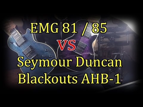 EMG 81 VS SEYMOUR DUNCAN BLACKOUTS. BEST ELECTRIC GUITAR PICKUPS for METAL SHOOTOUT! OILID