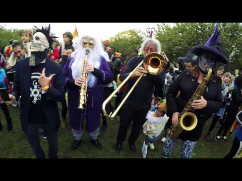 Maracatu New York at Ghouls and Gourds Halloween 2016 - Led by Scott Kettner