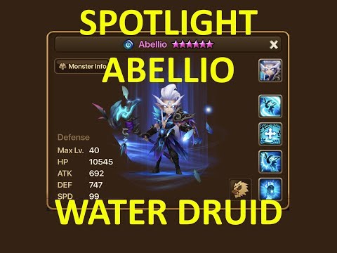 SUMMONERS WAR : SPOTLIGHT - ABELLIO - WATER DRUID
