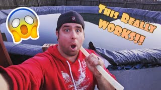 How To Drain A Pool Cover With No Pump!! *Don
