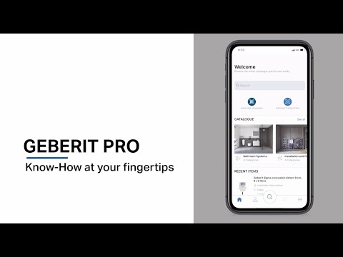 Geberit Pro App Video