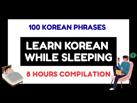 Learn Korean While Sleeping | 8 Hours of 100 Useful Korean Phrases 🇰🇷 | Korean Sentences