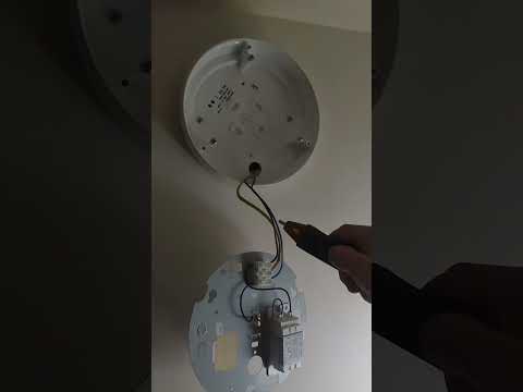 Installing emergency light #electrician #diy #install #electrical #pov