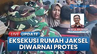 TNI AD Eksekusi Pengosongan Rumah di Lenteng Agung Jaksel, Warga Histeris Tuntut Ganti Rugi