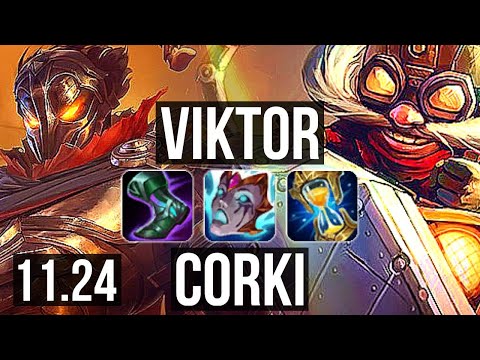 VIKTOR vs CORKI (MID) | 11/2/15, Legendary, 300+ games | NA Master | 11.24