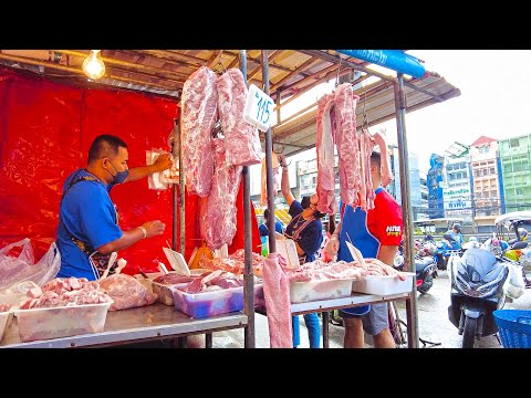 |Thailand 🇹🇭- |Countryside Market On Sunday - Amazing Food Show And People Activities