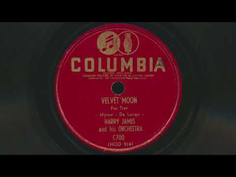 1942 HARRY JAMES Velvet Moon BIG BAND JAZZ Instrumental - 78 RPM Record