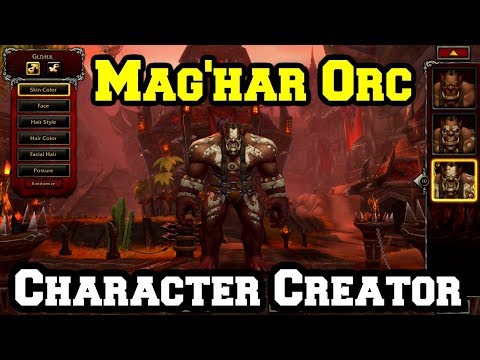 Mag'har Orc Character Creation Allied Race | World of Warcraft Battle for Azeroth | WoW