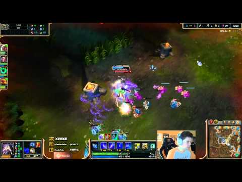 xPeke vs Ocelote - Kassaking vs Diana mid «Godmode» (Challenger l)