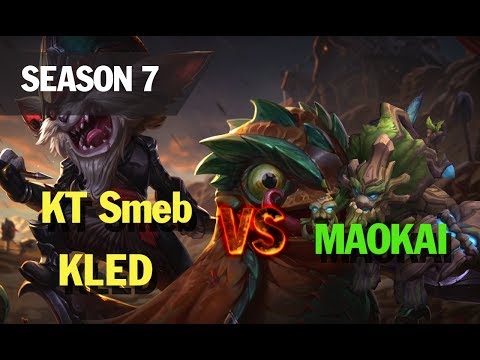 Season 7 KT Smeb plays KLED TOP vs MAOKAI l LOL League of legends