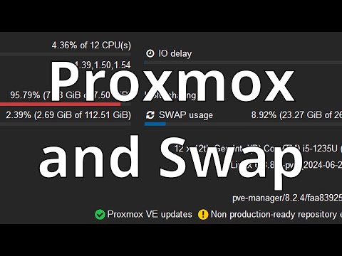 Looking at Swap on Proxmox: Configuration, zswap, zram, swappiness and more.
