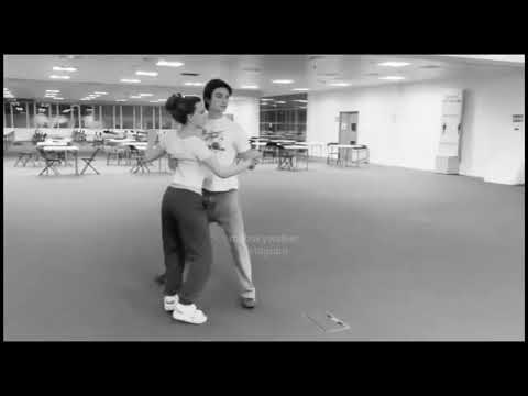 Millie Bobby Brown and Louis Partidge,dancing practice for enola holmes 2