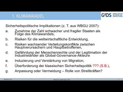 Sicherheitspolitisches Forum Süd #02: Konfliktlinie Klimawandel: Neue Aufgaben für die Streitkräfte?