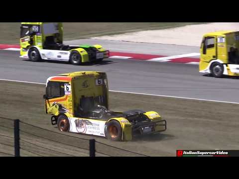 Misano European Truck Championship Highlights - Truck on Fire, Huge Flames, Accidents & More!