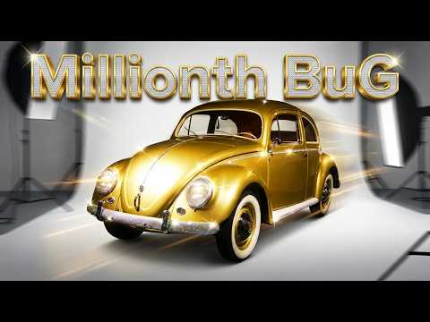 This Millionth Classic VW Beetle is a Gold Movie Star!