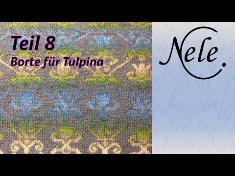 Fair Isle Tuch stricken "Tulpina", Borte stricken Teil 8, DIY Anleitung by NeleC.