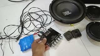 Making DIY  2.1 Home theater Speaker using ZK-MT21 amplifier