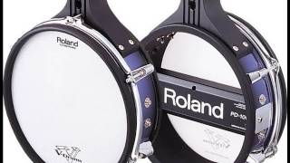 Video thumbnail for Roland PD-100 Mesh Head V-pad Electronic Drum Review - Remo 10 inch single trigger by Nail Drums