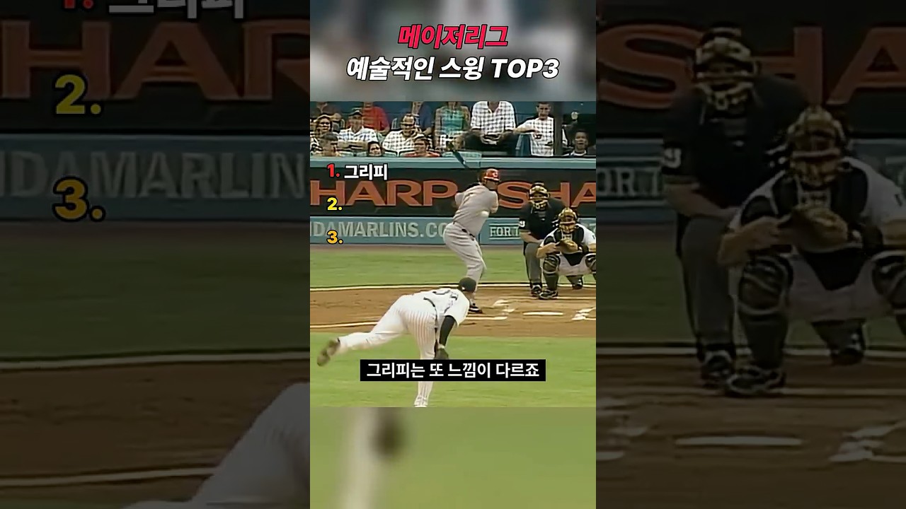 메이저이그 스윙의 정석 TOP3 #mlb #야구하이라이트 #baseball #야구