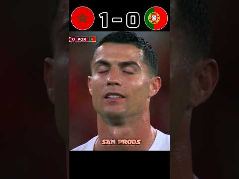 Cristiano Ronaldo's last world cup match | Portugal vs Morocco | 