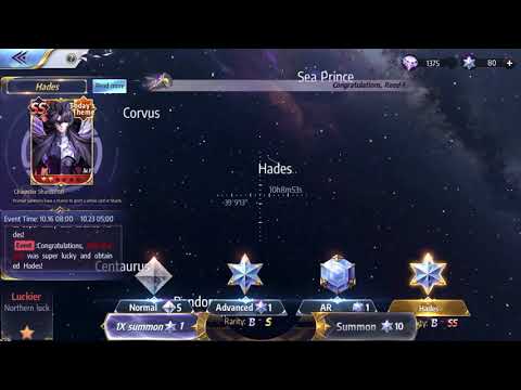 Gatcha 4000 Diamond Hades Theme Summon Saint Seiya Awakening