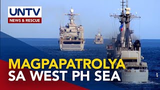Naval ships na sasabak sa multilateral maritime drills sa Balikatan, tumulak na pa-WPS