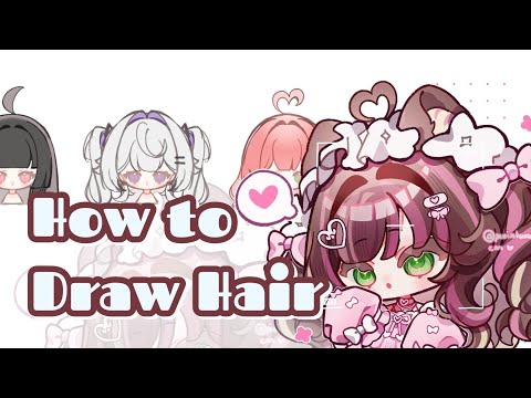 How to Draw Hair | Stylized art style [IbispaintX]