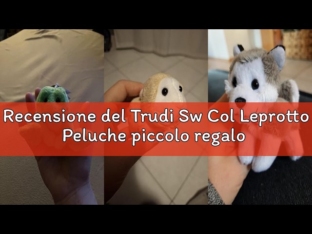 Vídeo relacionado con Trudi Sweet Collection Lupo Wolfie Peluche con Camiseta, Llavero y Etiqueta | 6 x 10 x 9 cm Talla XXS | Mascotte Giro d'Italia 2024 | Modelo 69283