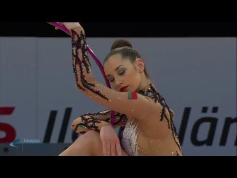 Halkina Katsiaryna BLR Hoop - Rhythmic Gymnastics World Cup 2016 Espoo