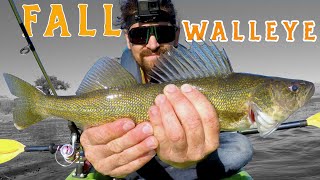 Walleye Smack DOWN! Late Fall Fishing In A Hidden Lake