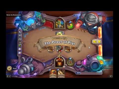 Solution Puzzle Lab Board Clear: The Power of Pigs - Dexter (5/8), Hearthstone Boomsday