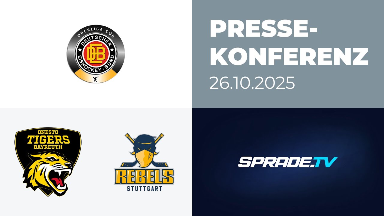 26.10.2025 - Pressekonferenz - onesto Tigers Bayreuth vs. Stuttgart Rebels