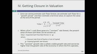 Session 25: Valuation's Final Pieces