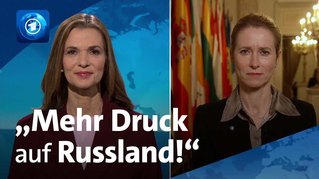 Kaja Kallas: Warum wir die Ukraine nicht aus dem Blick verlieren dürfen | tagesthemen-interview