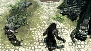 Skyrim Werewolf ID exercito de lobizomens atacando salitude
