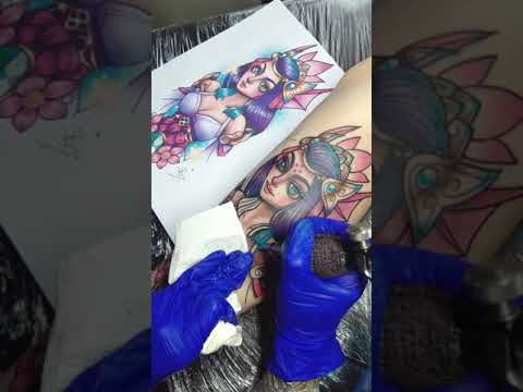 Nami Splendid Staff tattoo process